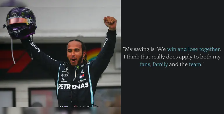 Lewis Hamilton winning quotes