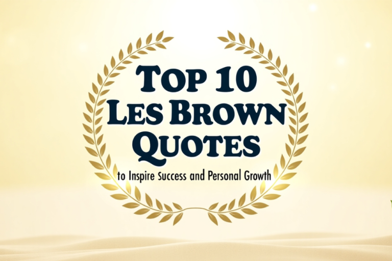 Top 10 Les Brown Quotes to Inspire Success and Personal Growth